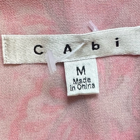 CABI style #127 Jubilee Top pink paisley lined sleeveless top size Medium - Picture 7 of 7